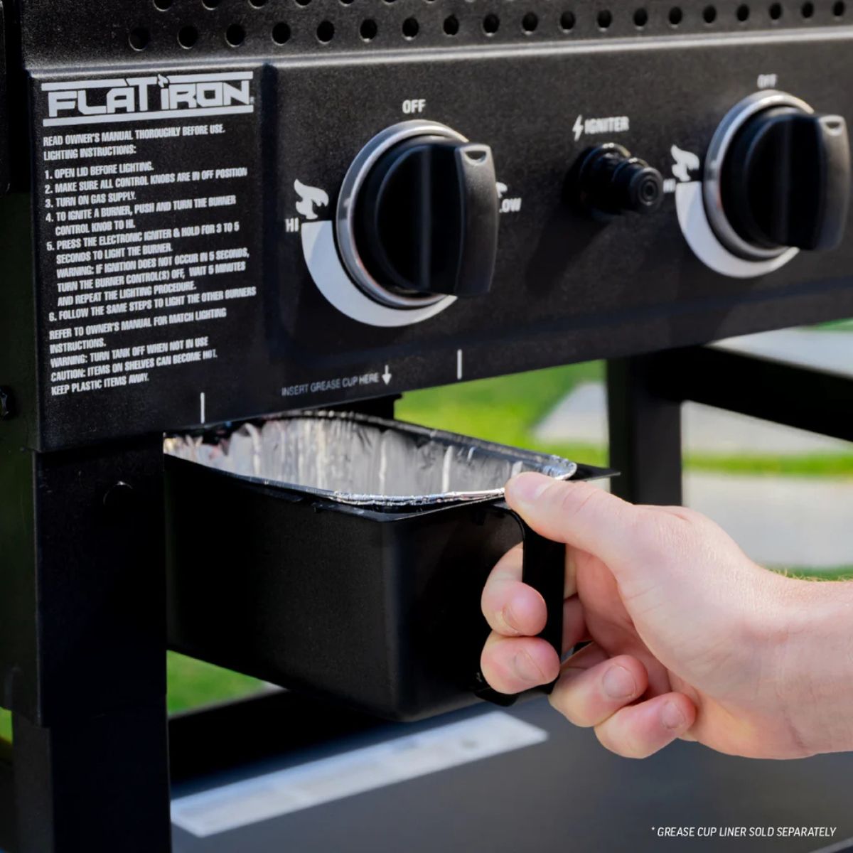 Char-Griller Flatiron plinska plancha z 3 gorilniki - slika 9