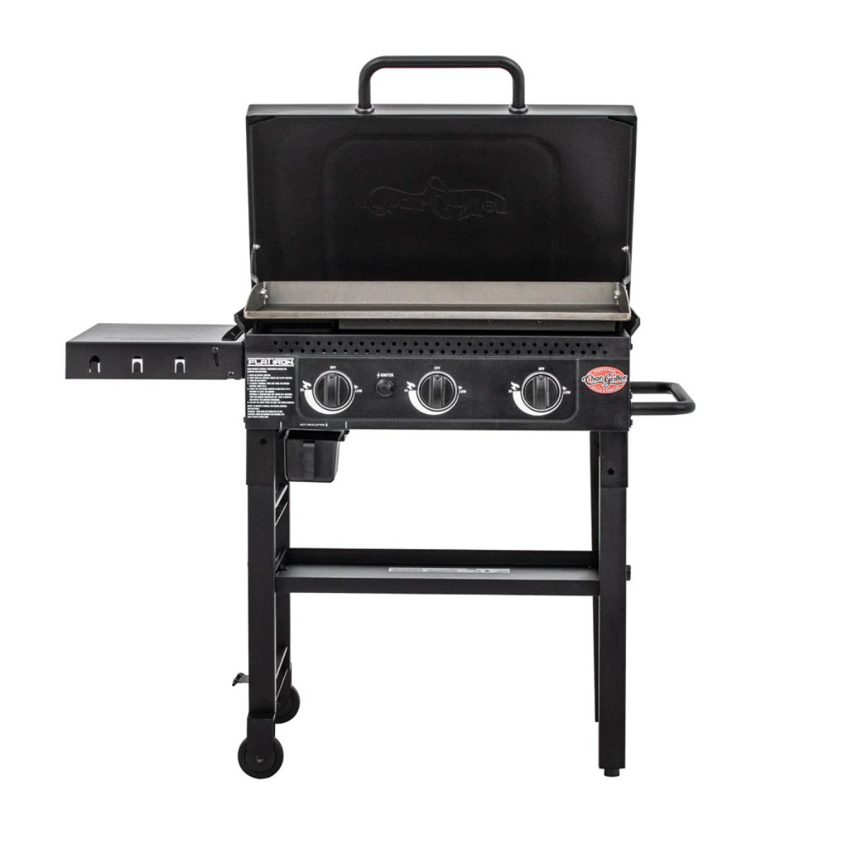 Char-Griller Flatiron plinska plancha z 3 gorilniki