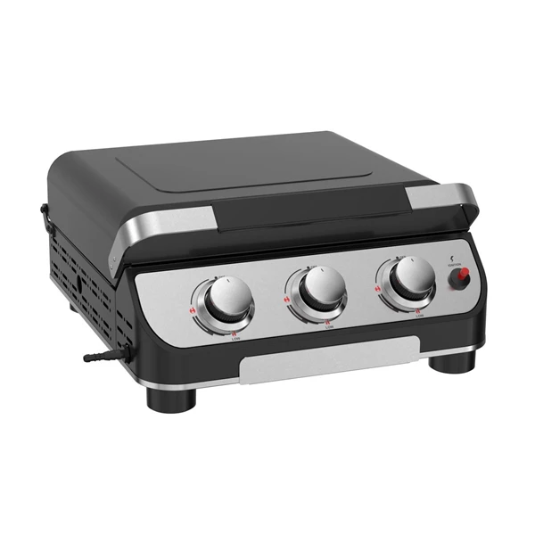 Grill King BBQ plinska plancha s 3 gorilniki+ plinski regulator s cevjo - slika 2