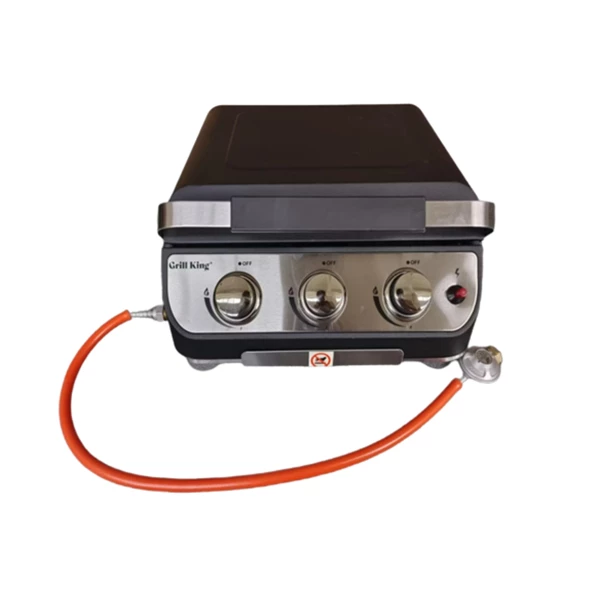 Grill King BBQ plinska plancha s 3 gorilniki+ plinski regulator s cevjo - slika 7