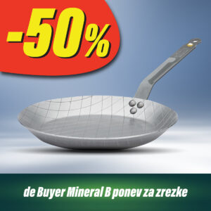 Ponev za steak Mineral B DE BUYER, 28 cm