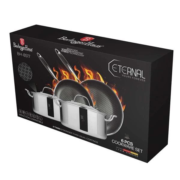 Berlinger Haus Hexagon (3D inox matrica) non-stick 6v1 set posod - slika 3