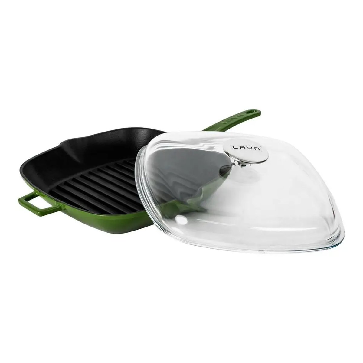 Lava rebrasta grill ponev s integriranimi ročaji - slika 2