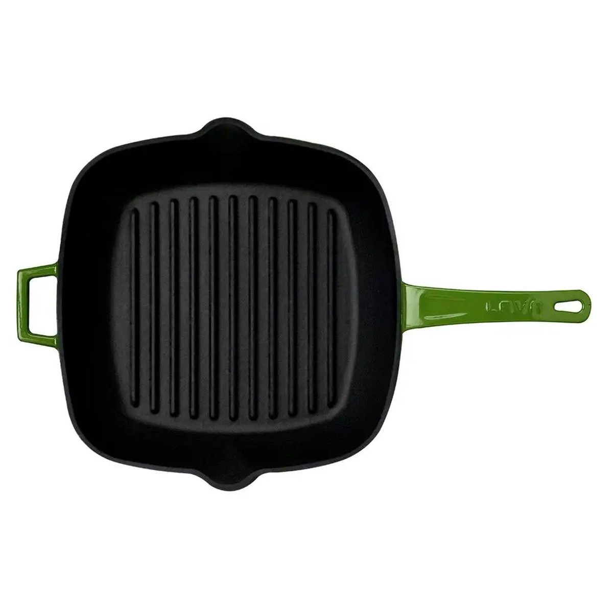 Lava rebrasta grill ponev s integriranimi ročaji - slika 3