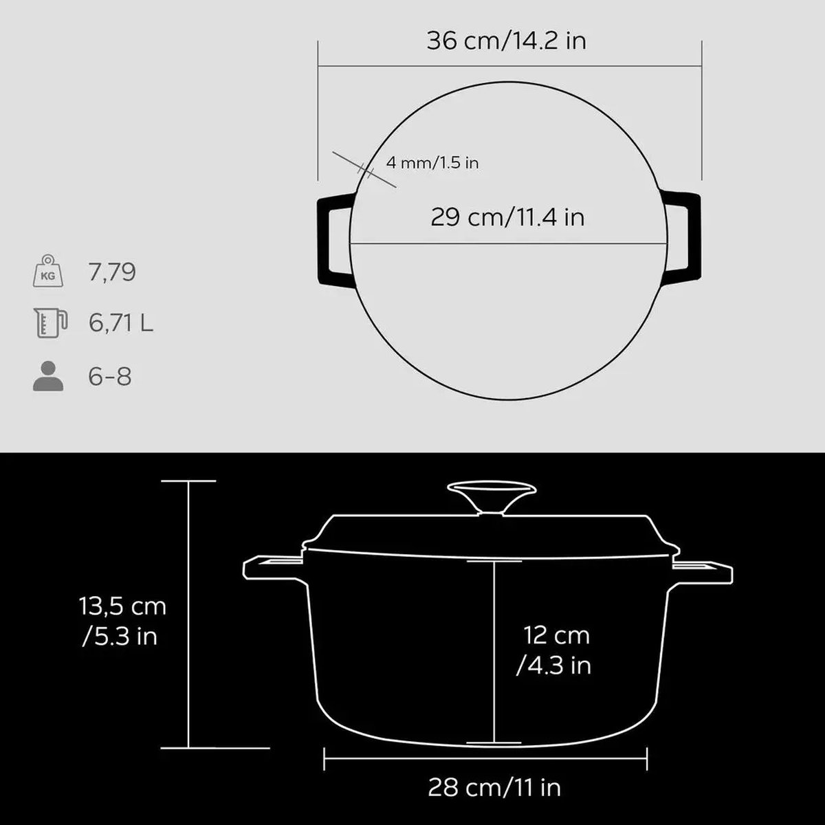 Lava okrogli Dutch oven - slika 5