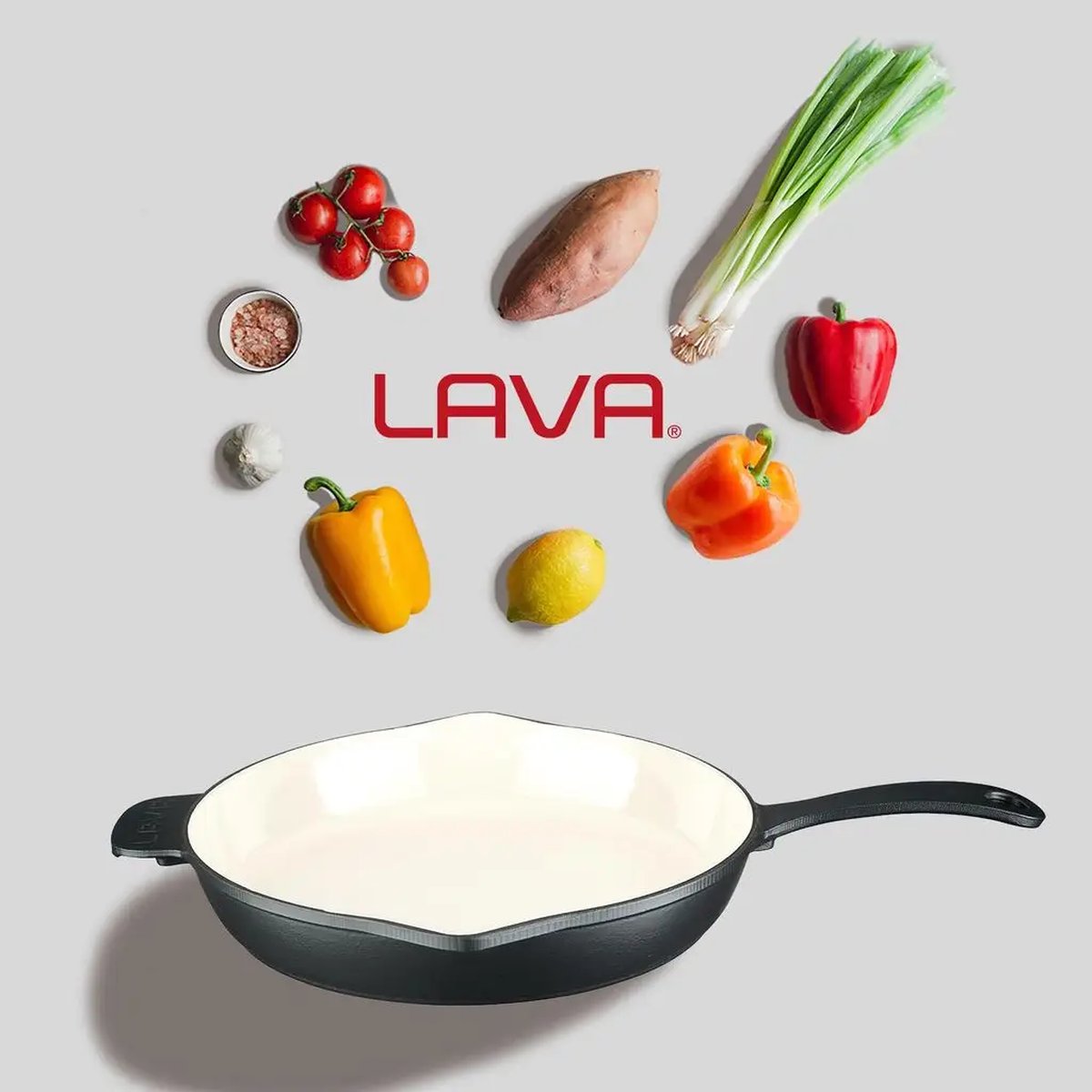 Lava okrogla litoželezna ponev - slika 7