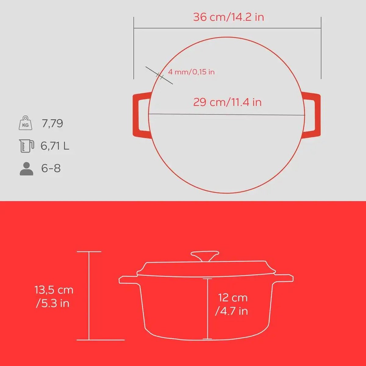 Lava okrogli Dutch oven - slika 5