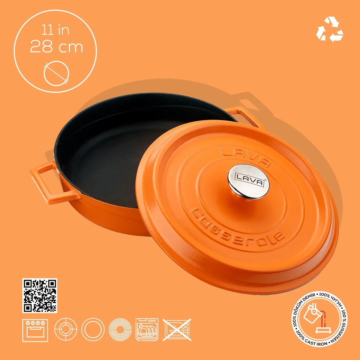 Lava okrogli nizki Dutch oven - slika 4