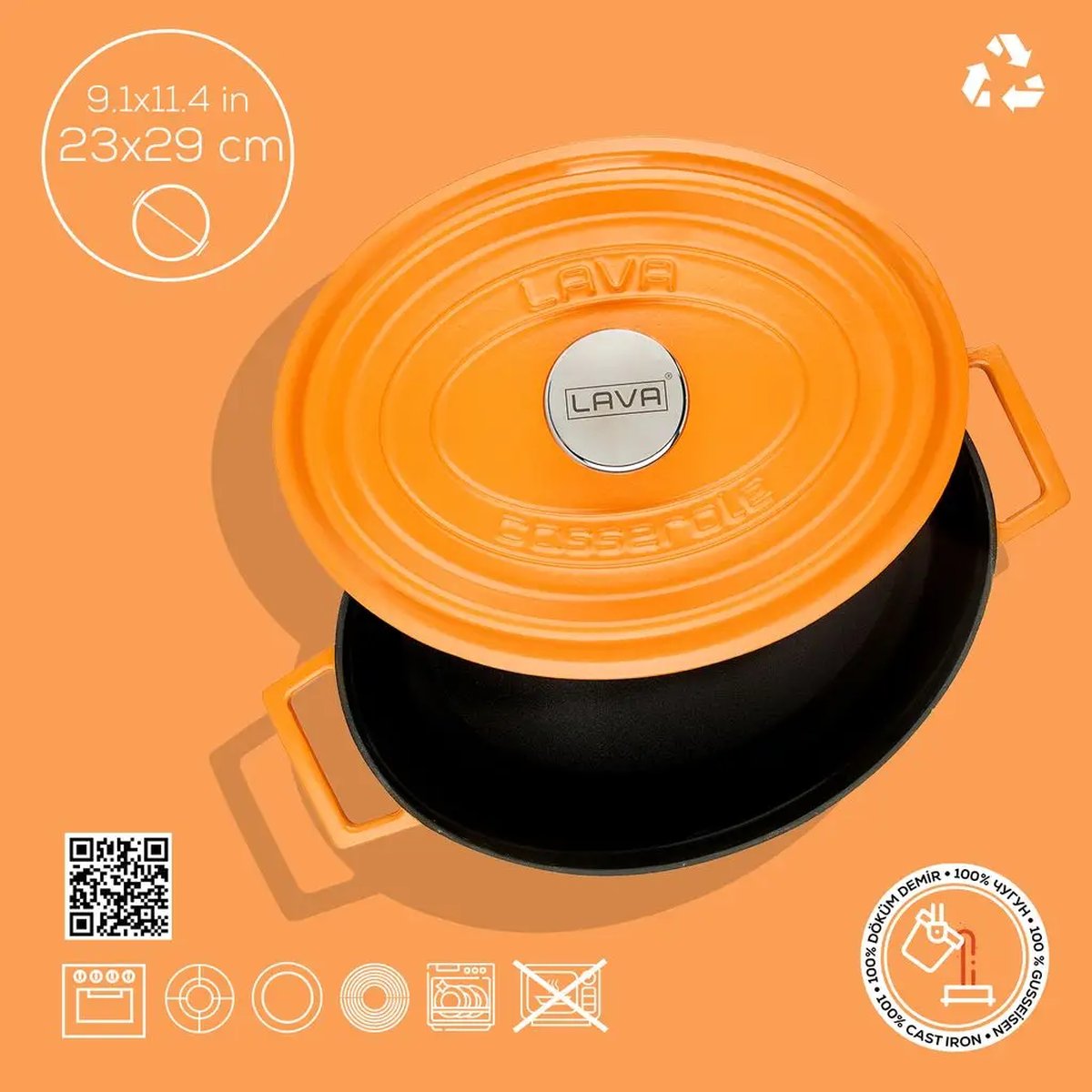 Lava ovalni Dutch oven - slika 4