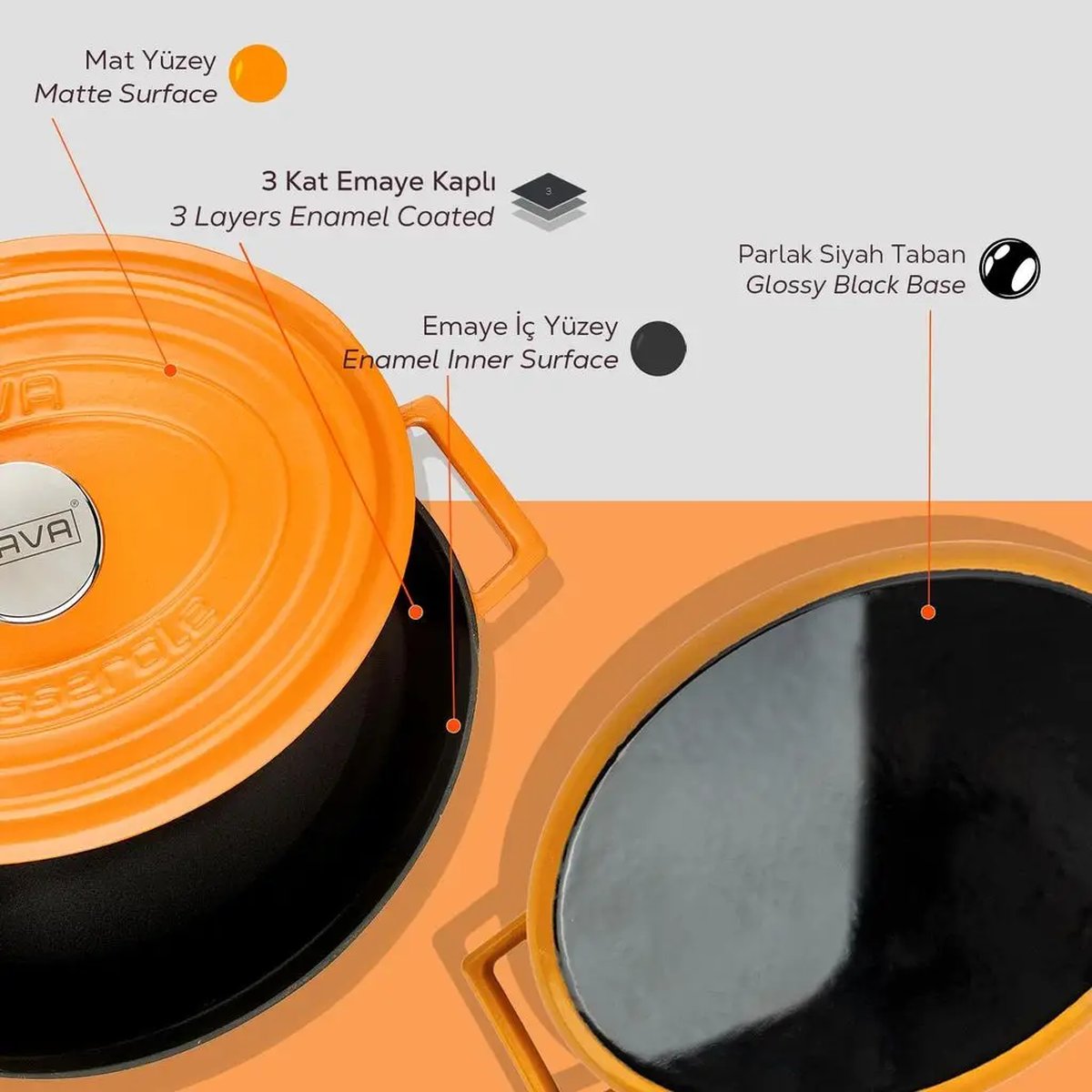 Lava ovalni Dutch oven - slika 6