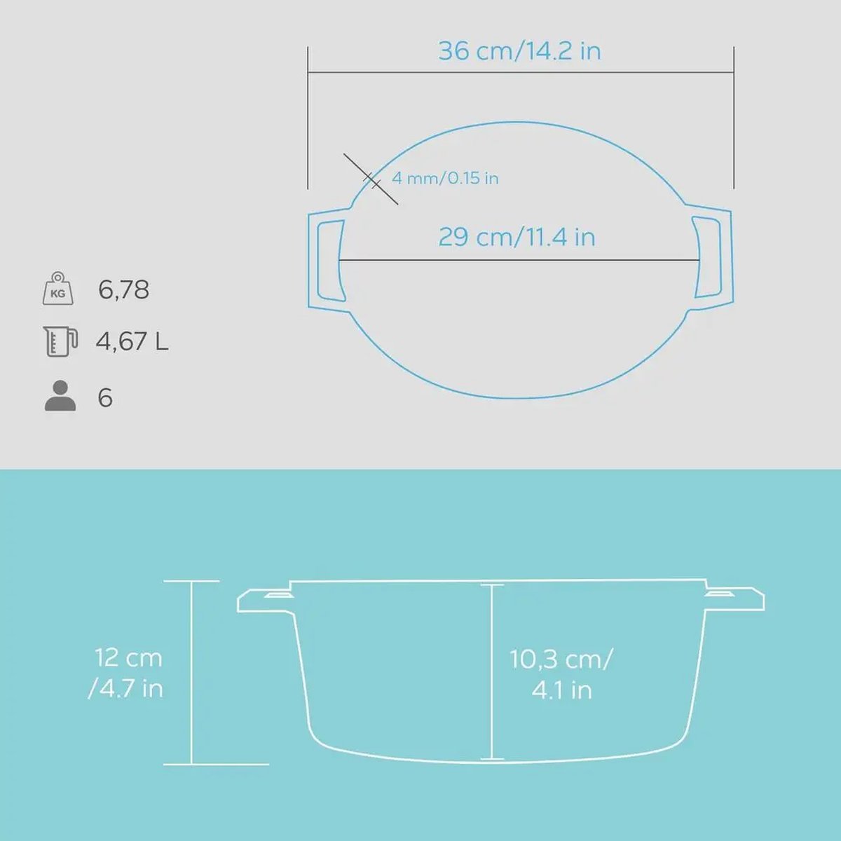 Lava ovalni Dutch oven - slika 5