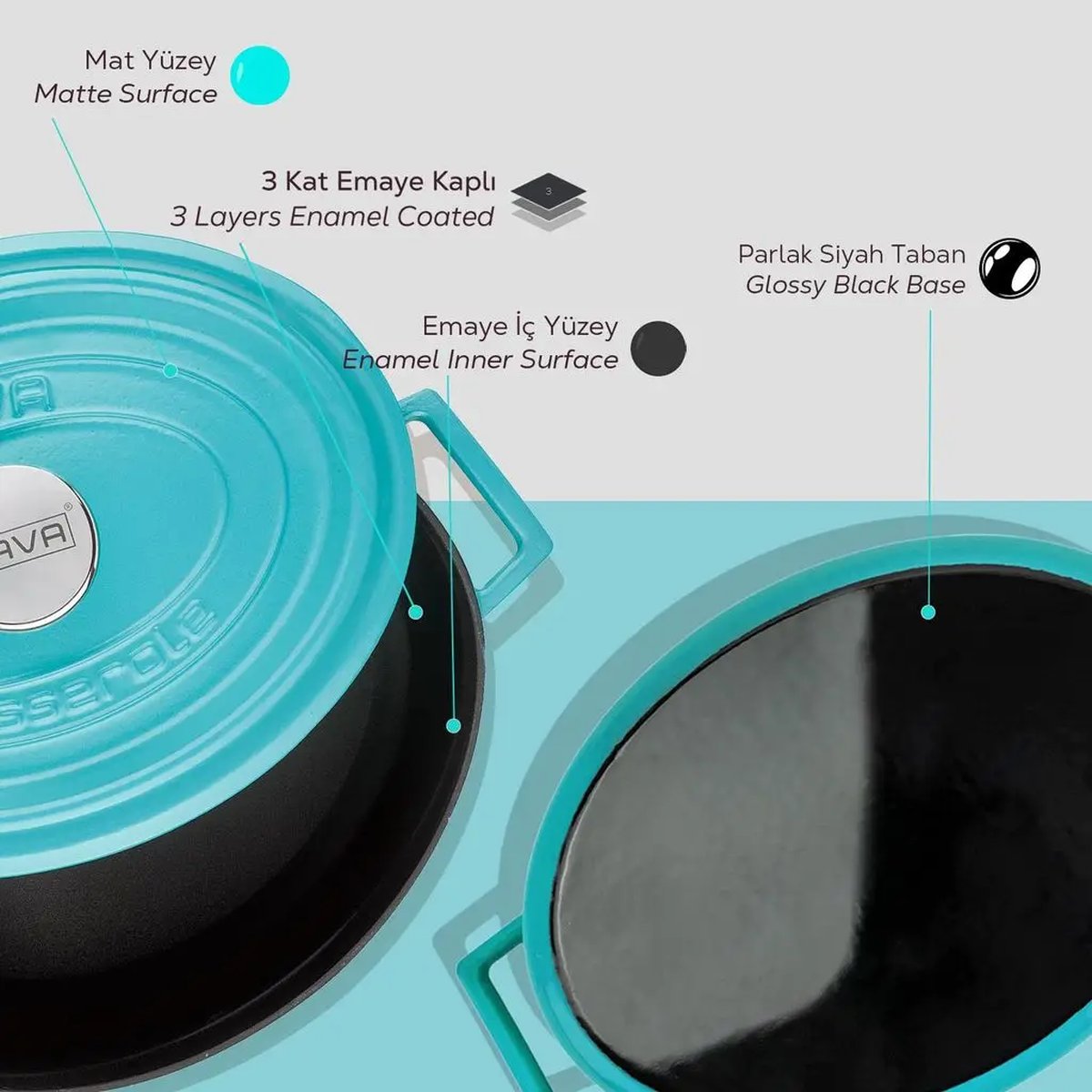 Lava ovalni Dutch oven - slika 6