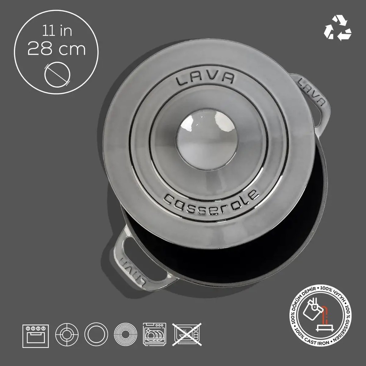 Lava Experience okrogli Dutch oven - slika 4