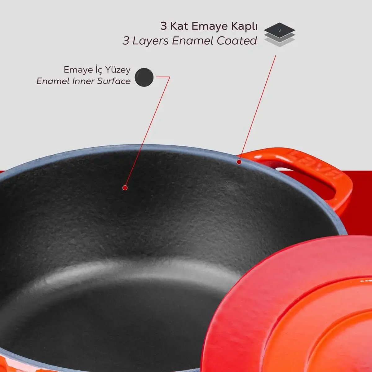 Lava okrogli nizki Dutch oven - slika 6