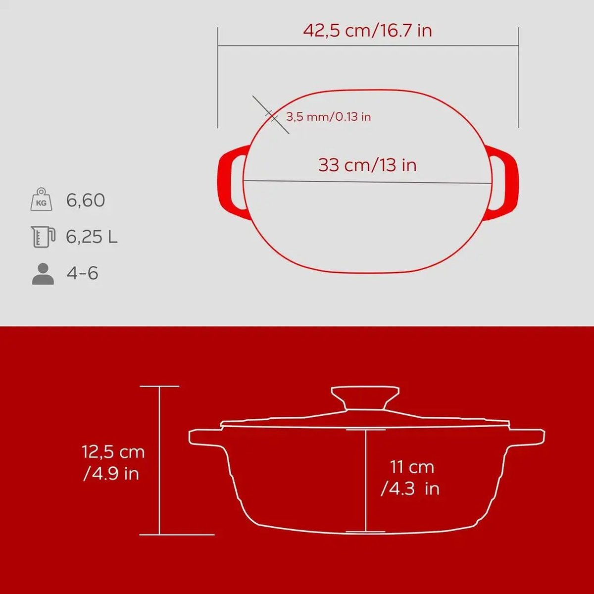Lava Experience ovalni Dutch oven - slika 5