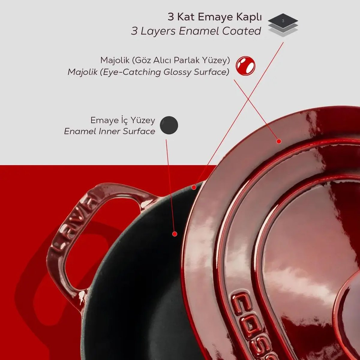 Lava Experience ovalni Dutch oven - slika 6