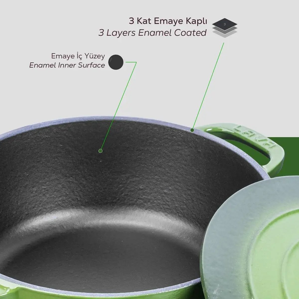 Lava okrogli nizki Dutch oven - slika 6