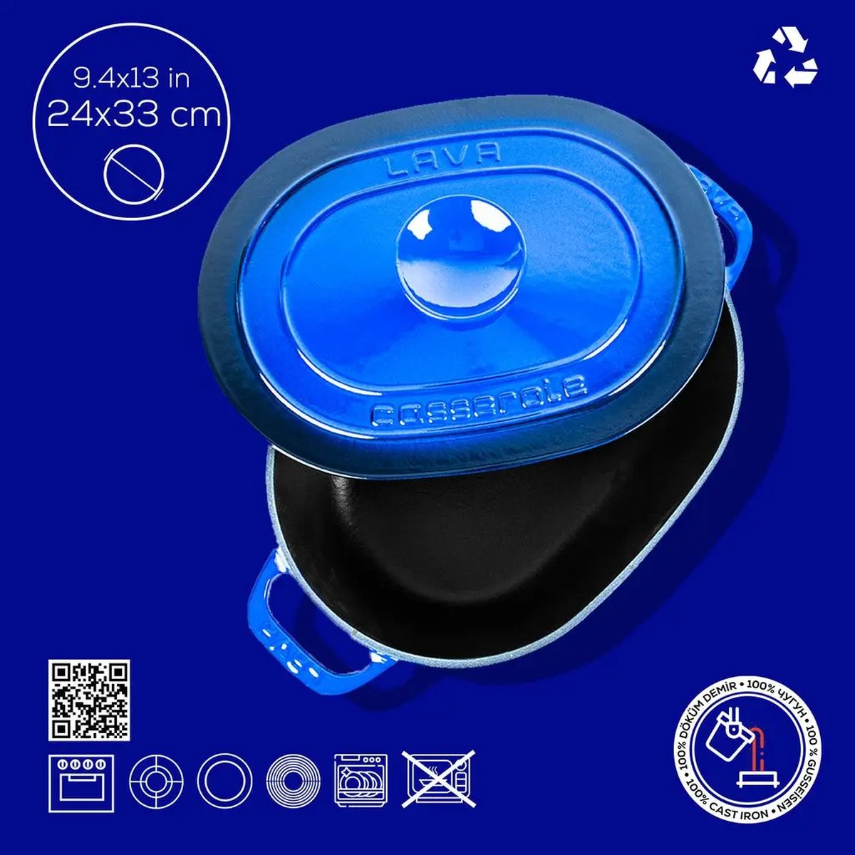 Lava ovalni Dutch oven - slika 4