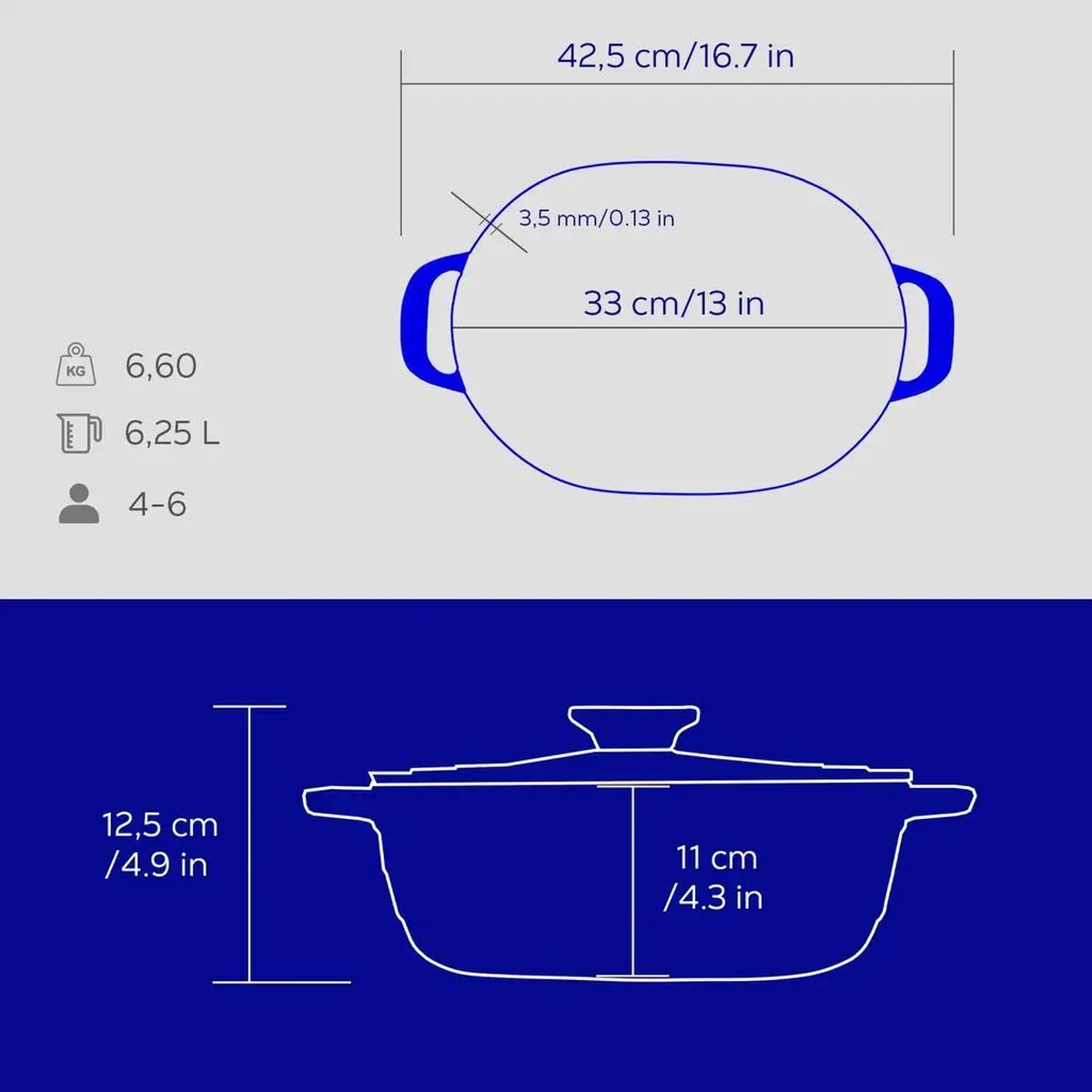 Lava ovalni Dutch oven - slika 5