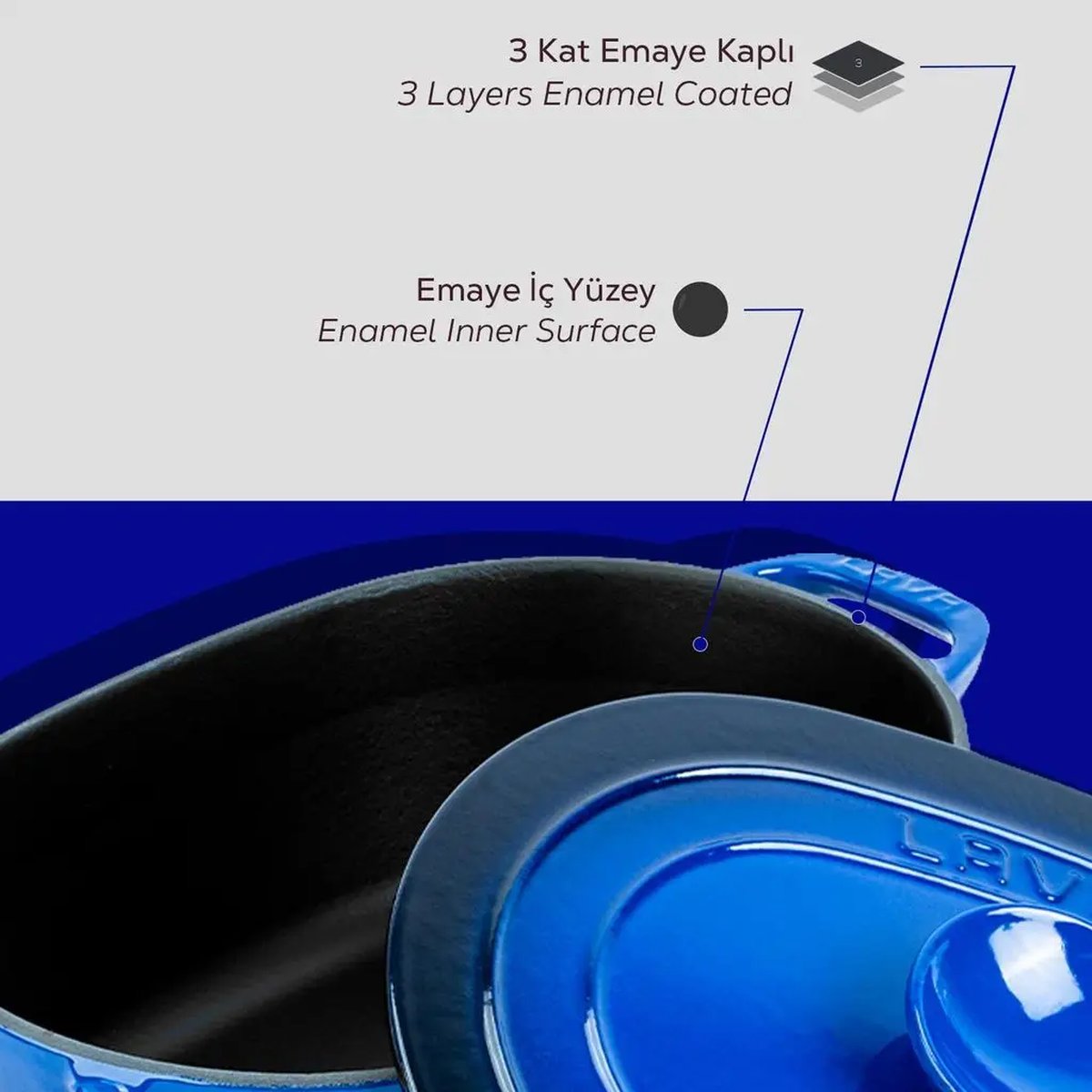 Lava ovalni Dutch oven - slika 6